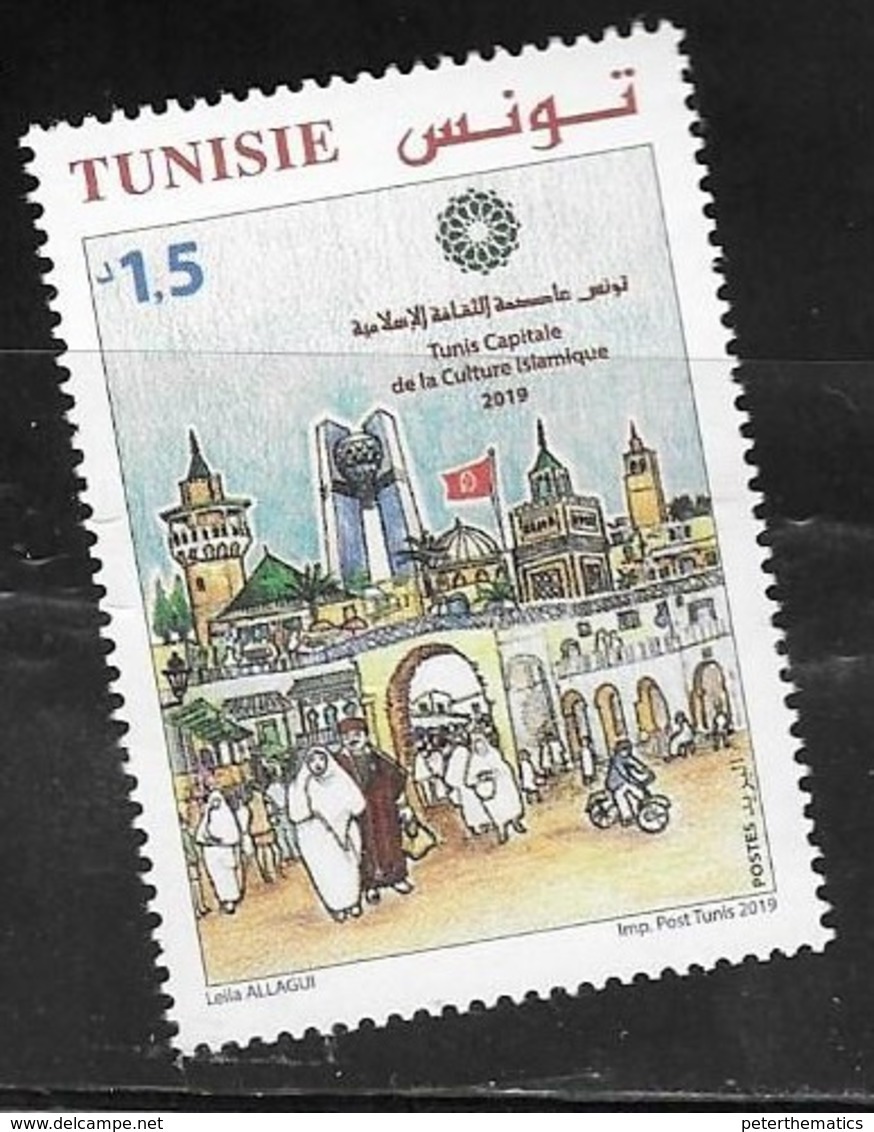 TUNISIA,  2019, MNH, TUNIS, ISLAMIC CULTURE CAPITAL,  1v - Other & Unclassified