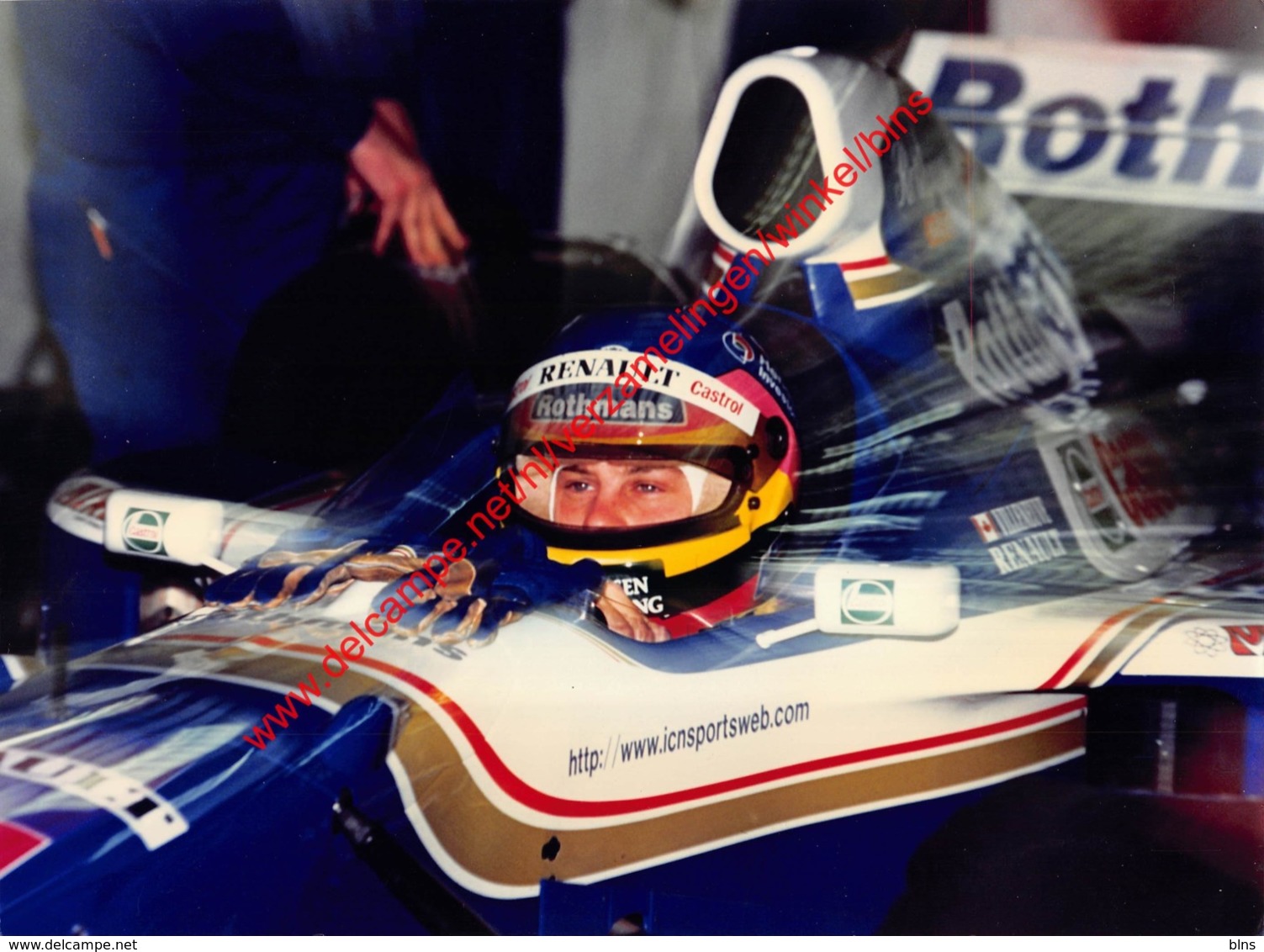 Jacques Villeneuve Barcelona Test 1997 Williams-Renault - Original Press Photo - Format 24x17,5cm - Automobile - F1