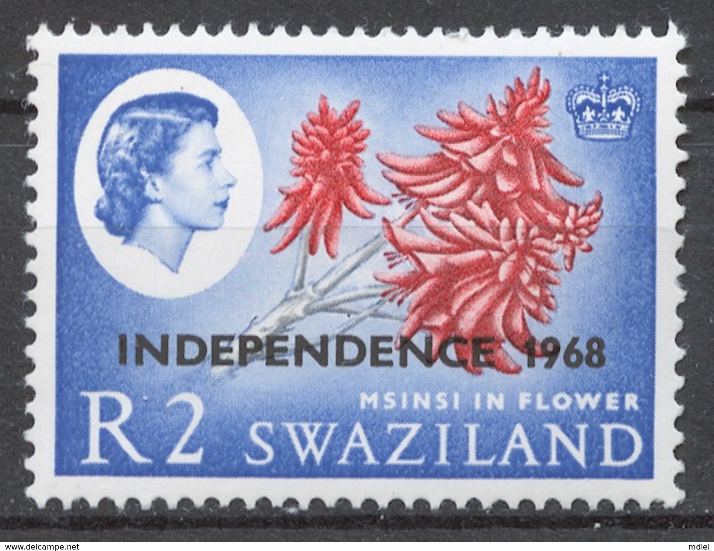 Swaziland 1968 Mi# 155Y** DEFINITIVE, INDEPENDENCE - Swaziland (1968-...)