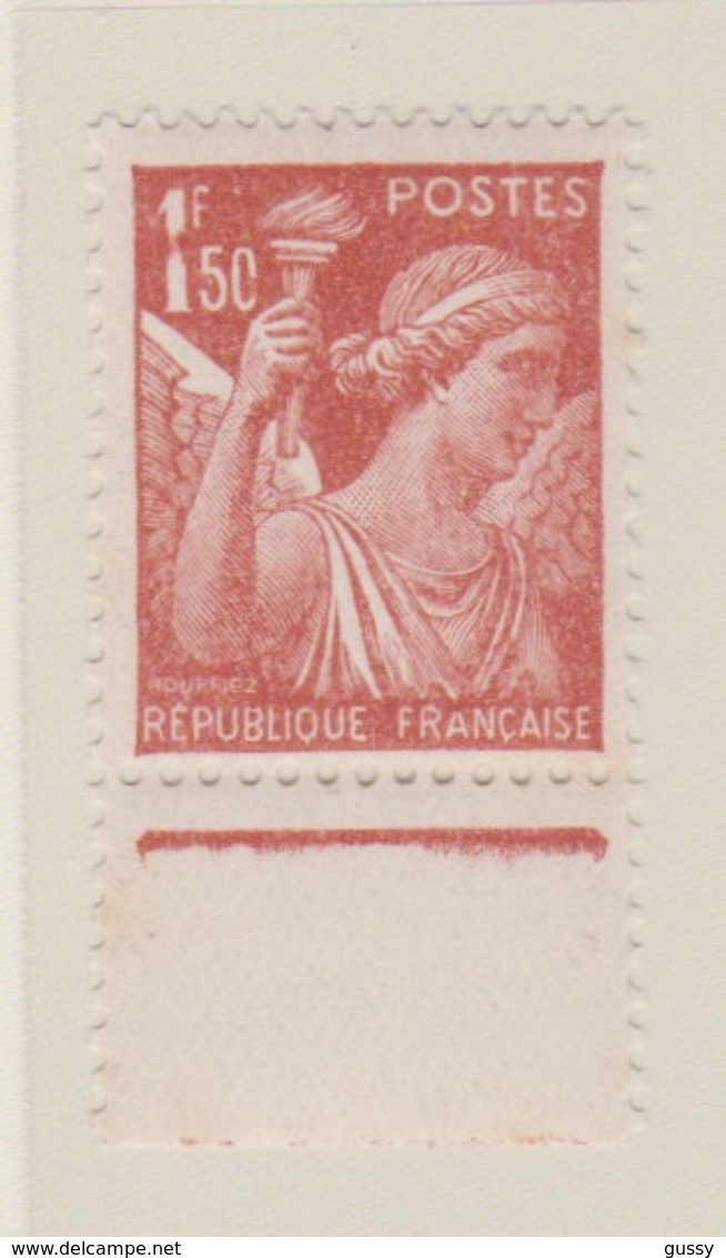 FRANCE 1944: Le Y&T 652 Neuf**, BDF, Variété 'Le 1 Et Le 0 Cassés En Leur Milieu' - Used Stamps