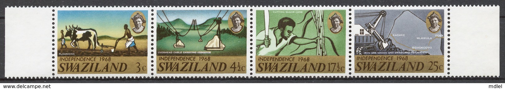 Swaziland 1968 Mi# 156-59** INDEPENDENCE - Swaziland (1968-...)