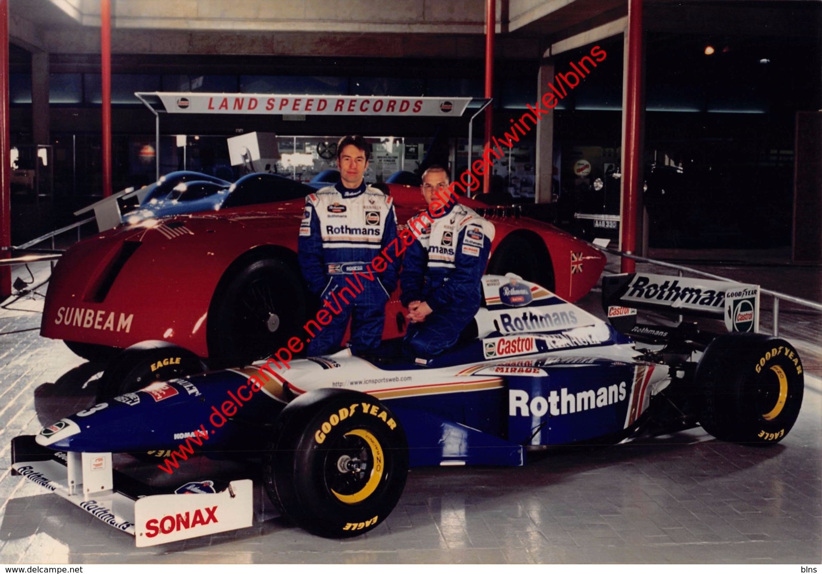 Jacques Villeneuve & Heinz-Harald Frentzen 1997 Williams F1 - Original Press Photo - Format 24x17,5cm - Automobile - F1