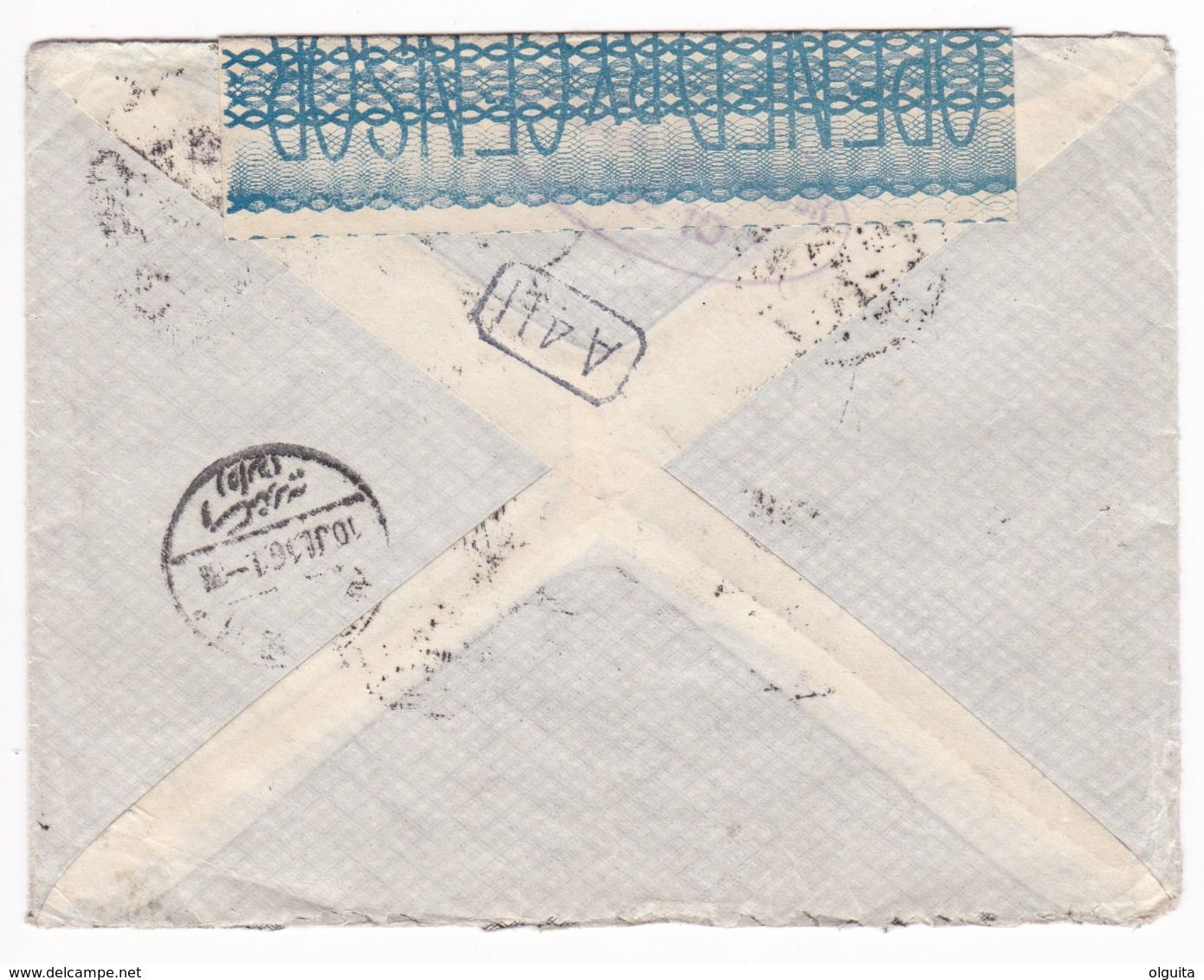 842 A/29 -- EGYPT WWI CENSORSHIP - Tricolour Franked Cover SAN STEFANO 1916 To NL - Purple Censor No 10 (Type 1) - 1915-1921 British Protectorate