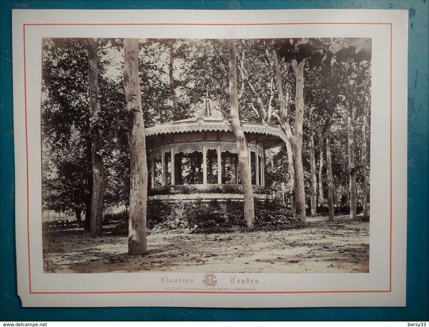 VICHY - KIOSQUE DE LA MUSIQUE - Photographie Ancienne Albuminée De Claudius Couton - Anciennes (Av. 1900)