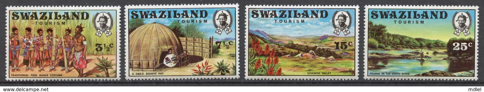 Swaziland 1972 Mi# 193-96** TOURIST PUBLICITY - Swaziland (1968-...)