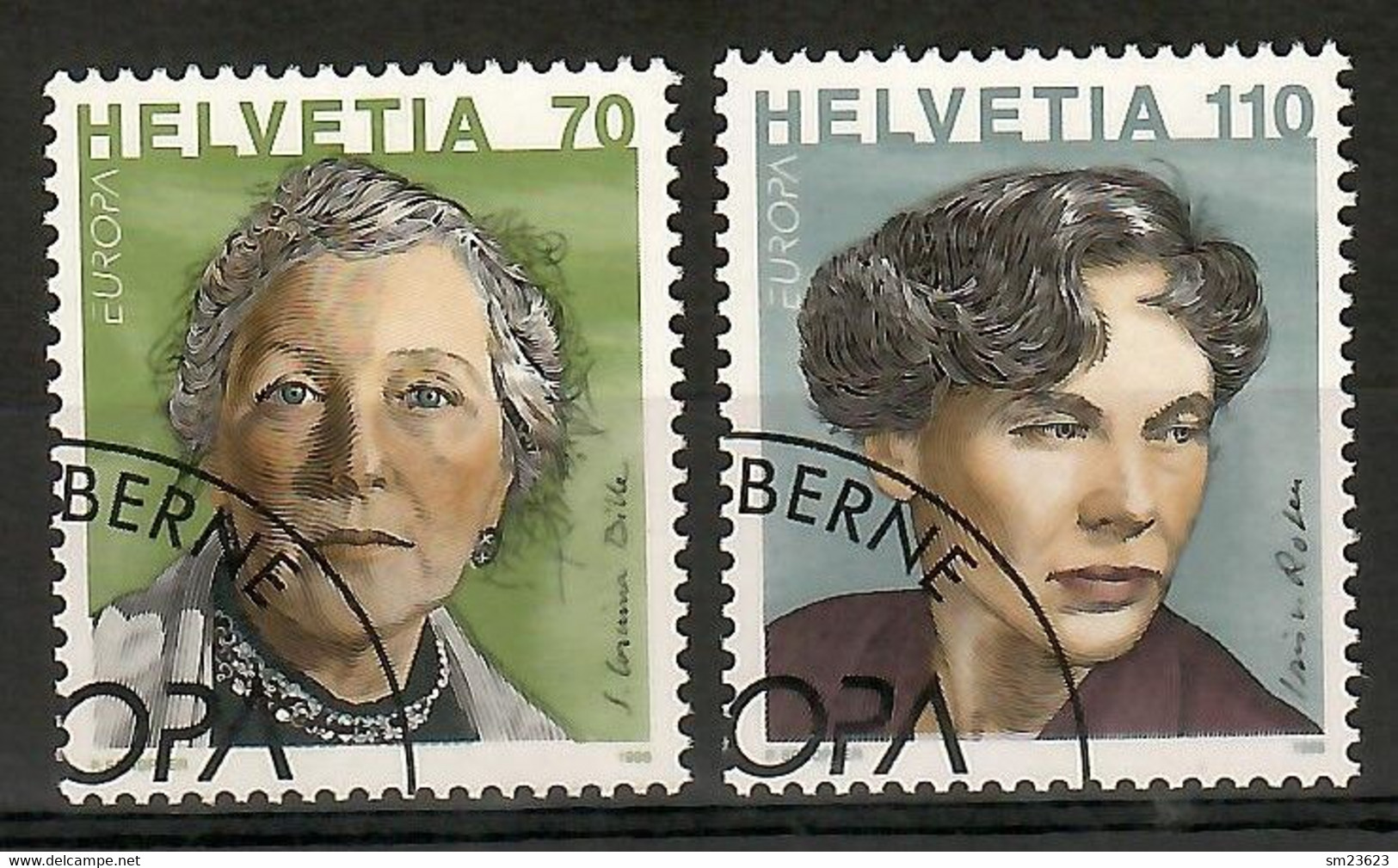 Schweiz / Helvetia  1996  Mi.Nr. 1581 / 1582 , EUROPA CEPT Berühmte Frauen - Gestempelt / Fine Used /(o) - 1996