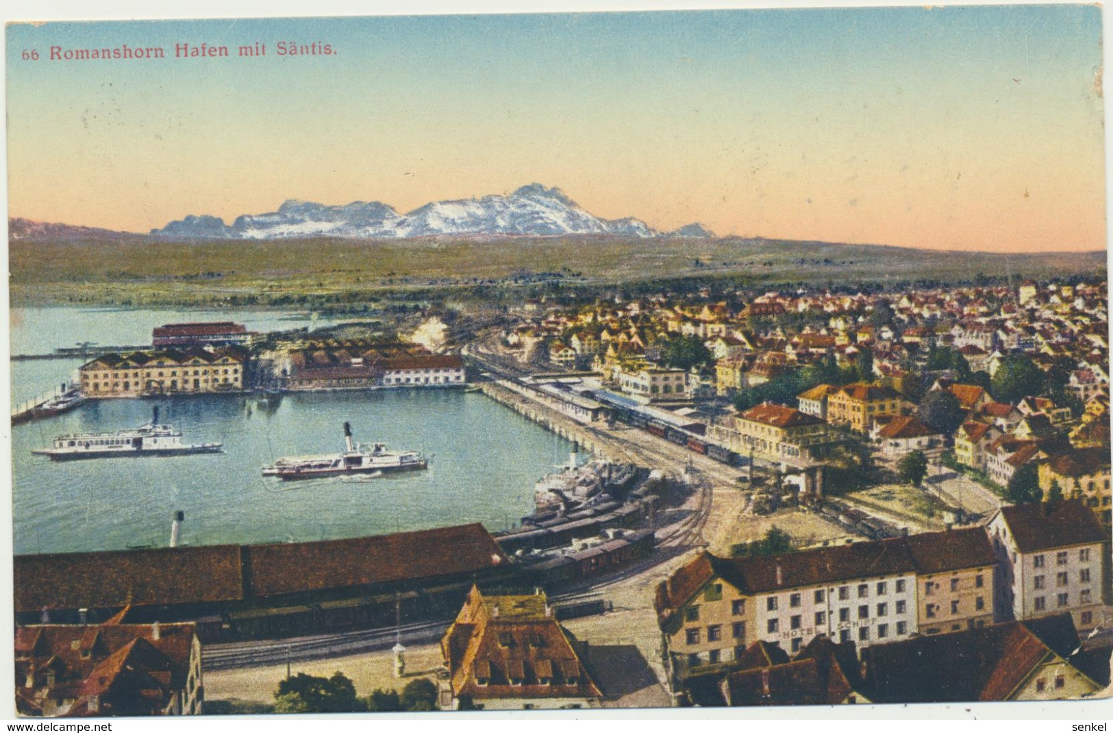 70-21 Helvetia Schweiz Switzerland Suisse Romanshorn Hafen Mit Säntis - Horn