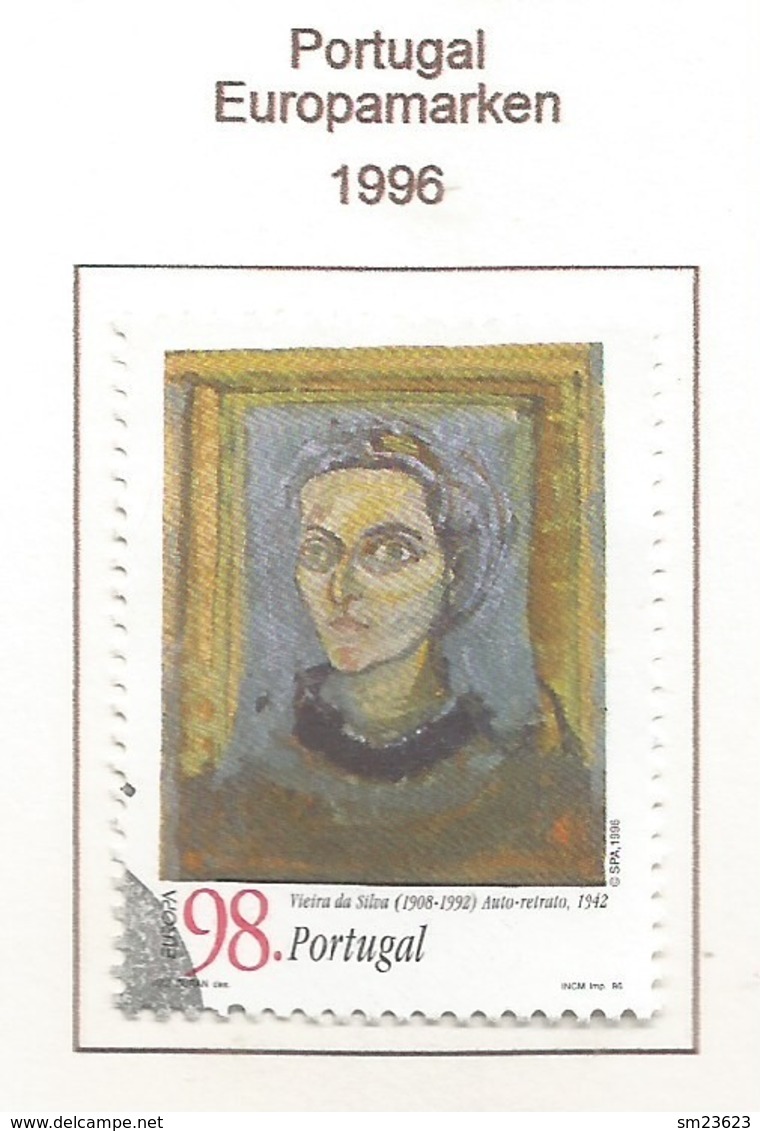 Portugal  1996  Mi.Nr. 2123 A , EUROPA CEPT - Berühmte Frauen - Gestempelt / Fine Used / (o) - 1996