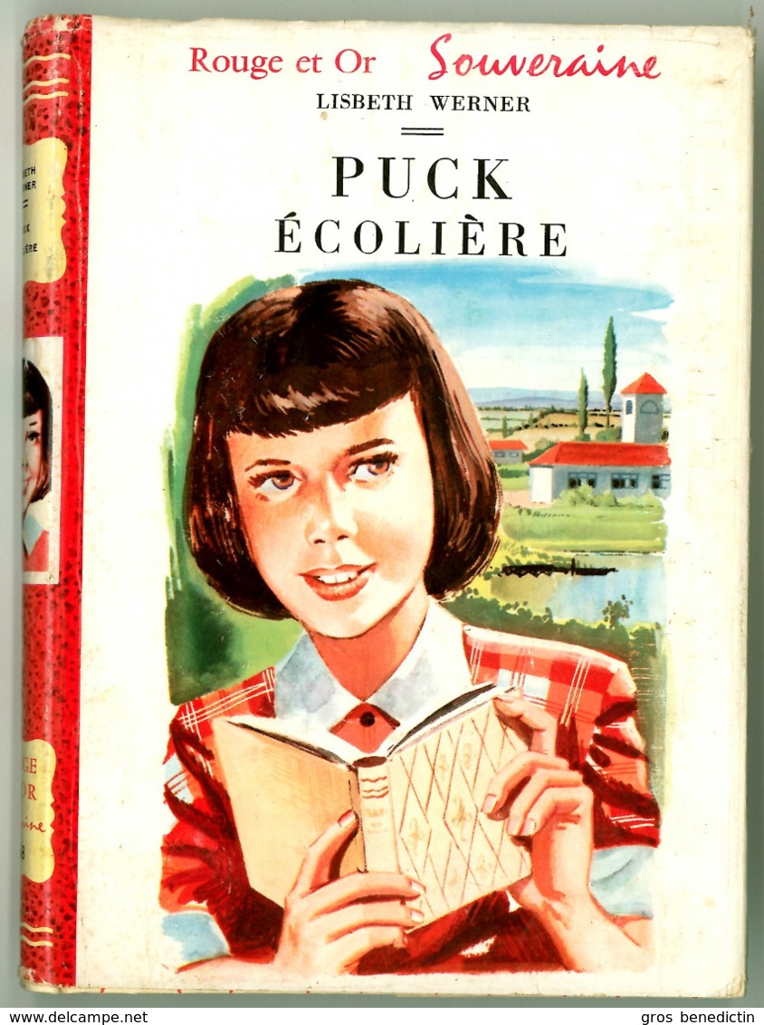 G.P. Rouge Et Or Souveraine N°109 - Lisbeth Werner - "Puck écolière" - 1962 - #Ben&Souv&Puck - Bibliothèque Rouge Et Or