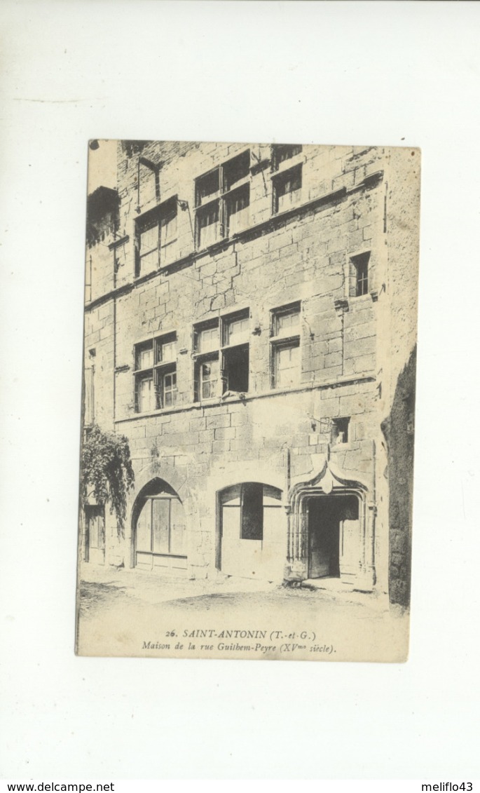 82/CPA - Saint Antonin - Maison De La Rue Guilherm Peyre - Saint Antonin Noble Val