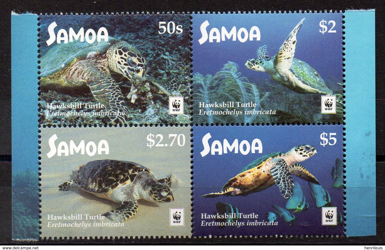 SAMOA - Timbres Neufs **  De  2016  ( Ref 6734 )  - Animaux - Tortues Marines - Samoa