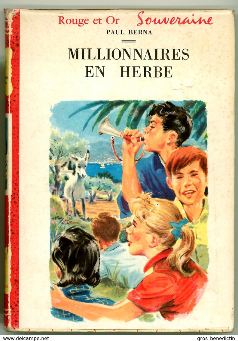 G.P. Rouge Et Or Souveraine N°125 - Paul Berna - "Millionnaires En Herbe" - 1958 - #Ben&Souv&Div - Bibliothèque Rouge Et Or