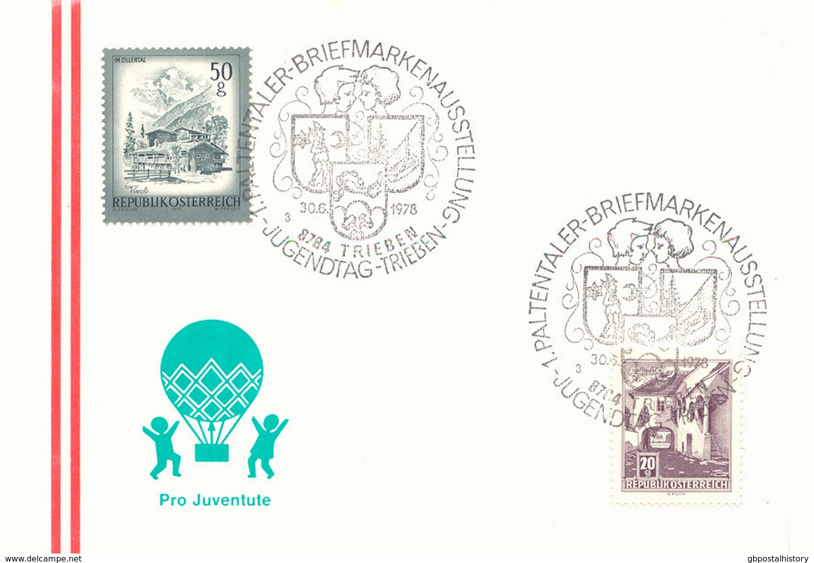 ÖSTERREICH 1978 8784 TRIEBEN 1. Paltentaler Briefmarkenausstellung - Jugendtag - Trieben - Frankeermachines (EMA)