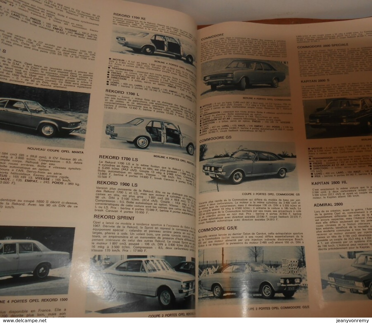 Le Salon de l'Auto. L'auto journal. Catalogue complet de la production mondiale. 1970.