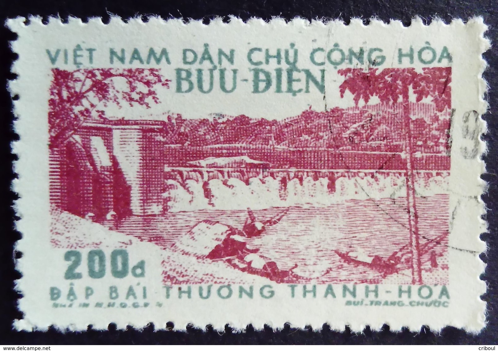 Viet Nam Du Nord North Viet-Nam 1957 Barrage Dam Yvert 113 O Used - Vietnam