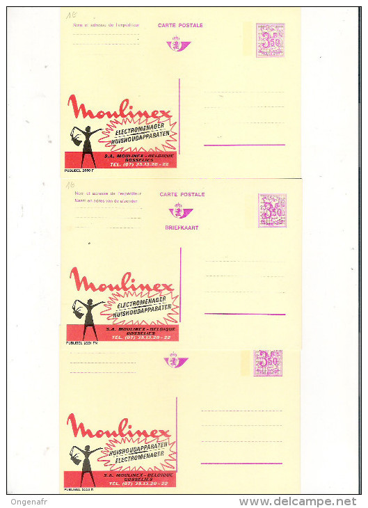 Publibel Neuve N° 2550-51-52 (Moulinex -Gosselies) - Publibels