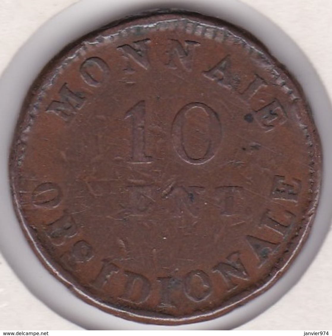 SIEGE D’ANVERS. 10 CENTIMES 1814 R. NAPOLEON I, Frappe Monnaie ,Gad : 191g - 1814 Assedio Di Anversa