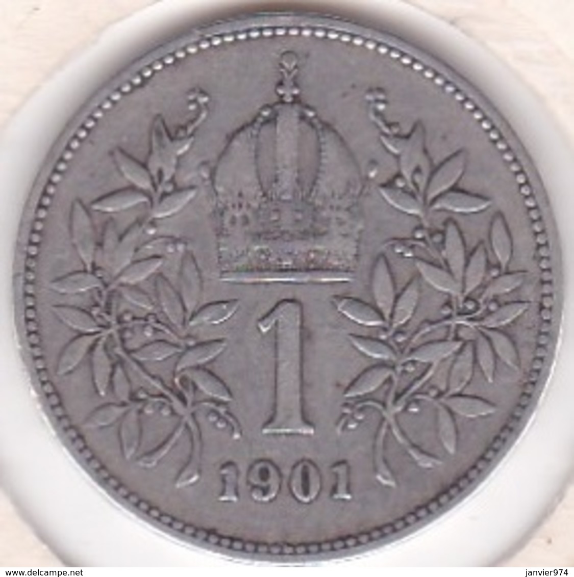 Autriche 1 Corona 1901 Franz Joseph I, En Argent KM# 2804 - Autriche