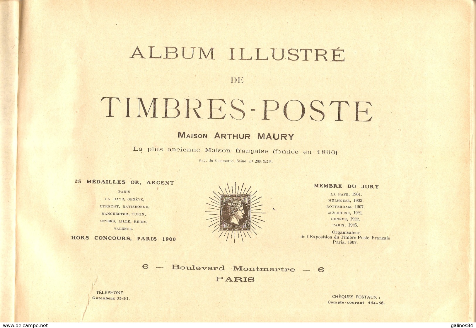 Maury Album Illustré De Timbre Poste 1927 - Autres & Non Classés