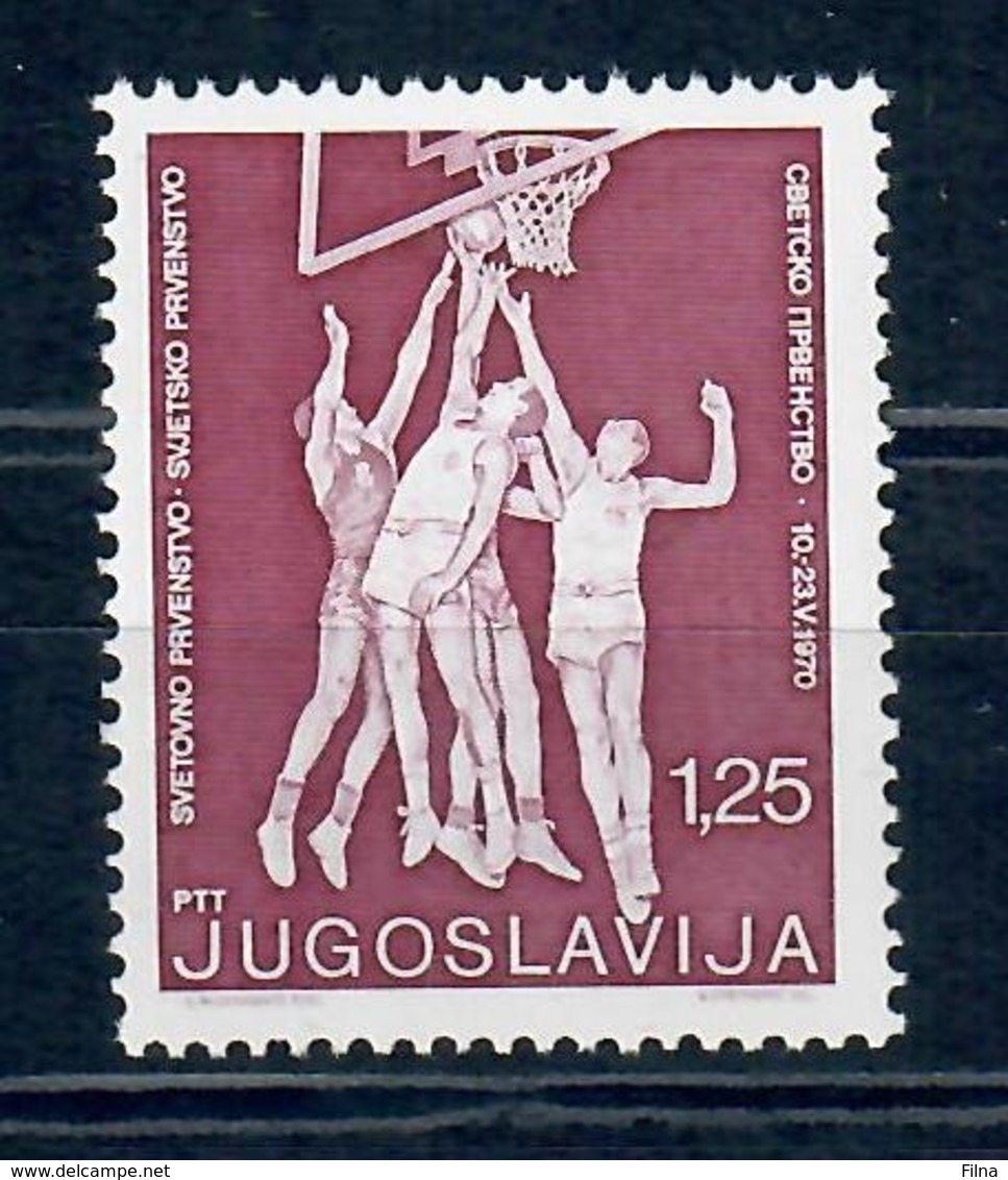 SPORT - BASKET CAMPIONATI MONDIALI 1970 - JUGOSLAVIA - MNH ** - Pallacanestro