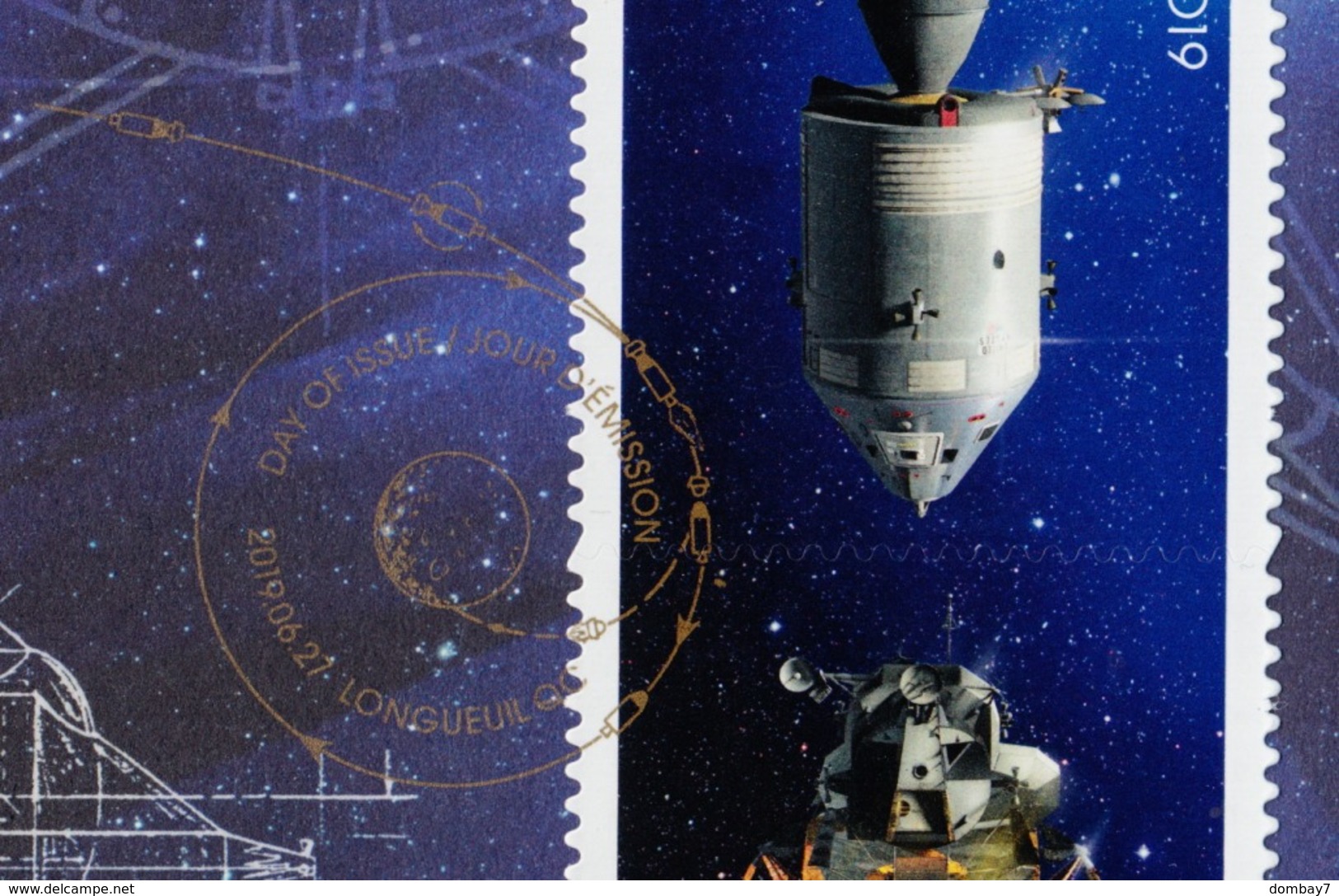 APOLLO 11 _ 50th Anniversary Of The Moon Landing _ OFDC, FDC With Tête-Bêche Pair _ EXTREMELY RARE Canada 2019 [ca19} - 2011-...