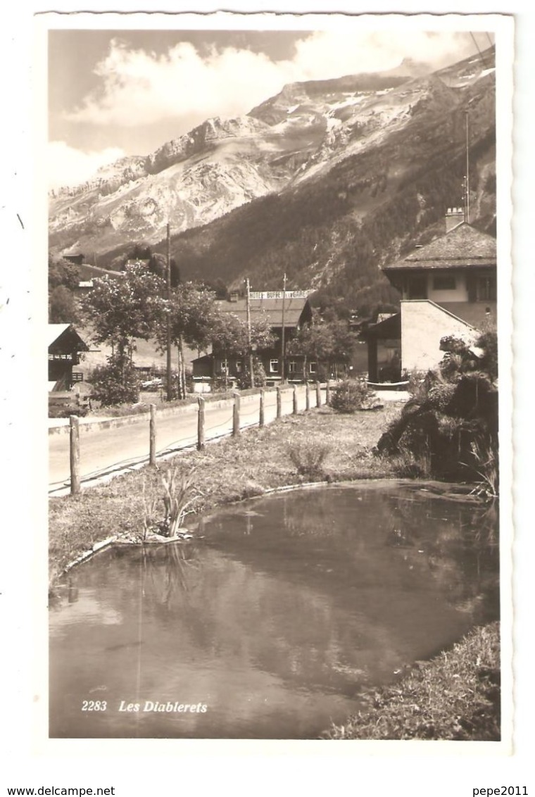 CPA Vaud Les DIABLERETS  ORMONT - DESSUS - Entrée De La Ville Côté Gare - (Peu Commune) - Ormont-Dessus 