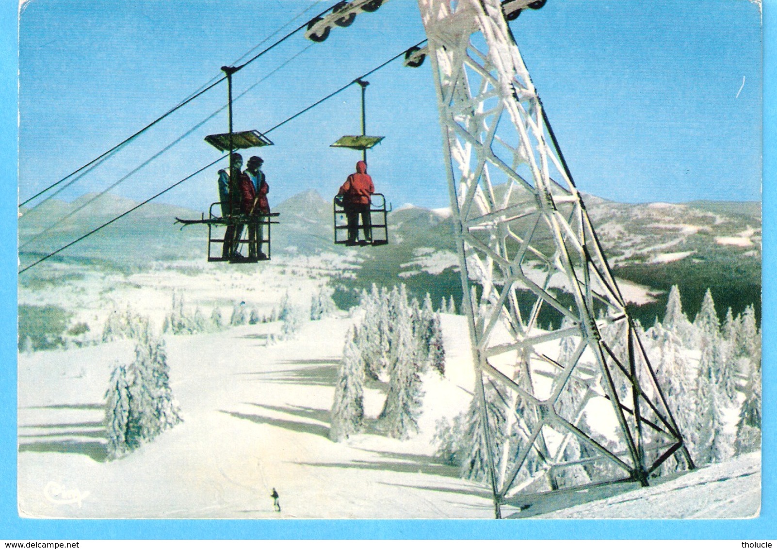 Les Hôpitaux-Neufs (Pontarlier-Doubs)-1963-Le Mont-d'Or-Télébenne (téléphérique) Entre Ciel Et Neige - Pontarlier