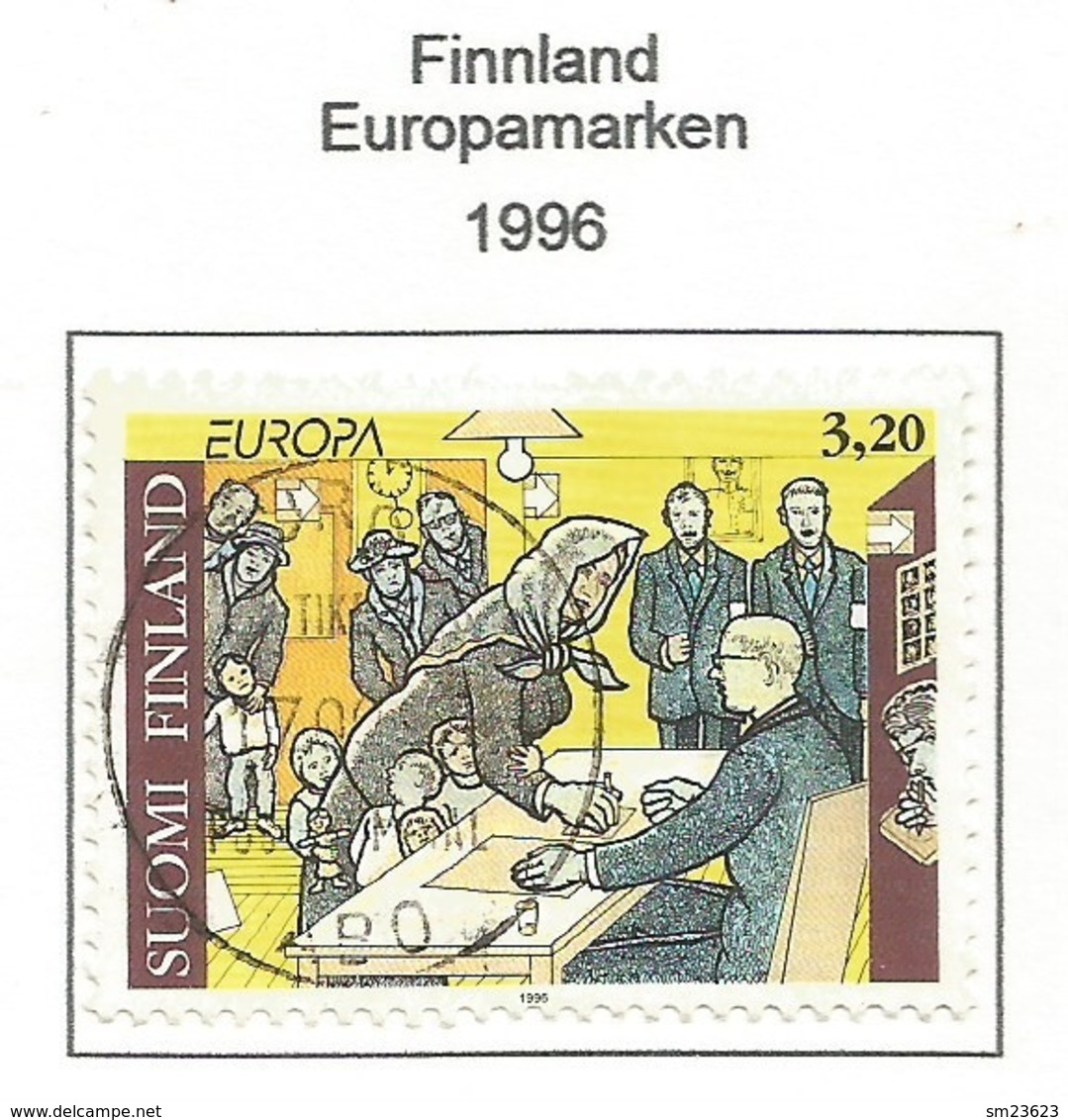 Finnland / Suomi Finland  1996  Mi.Nr. 1333 , EUROPA CEPT - Berühmte Frauen - Gestempelt / Fine Used / (o) - 1996