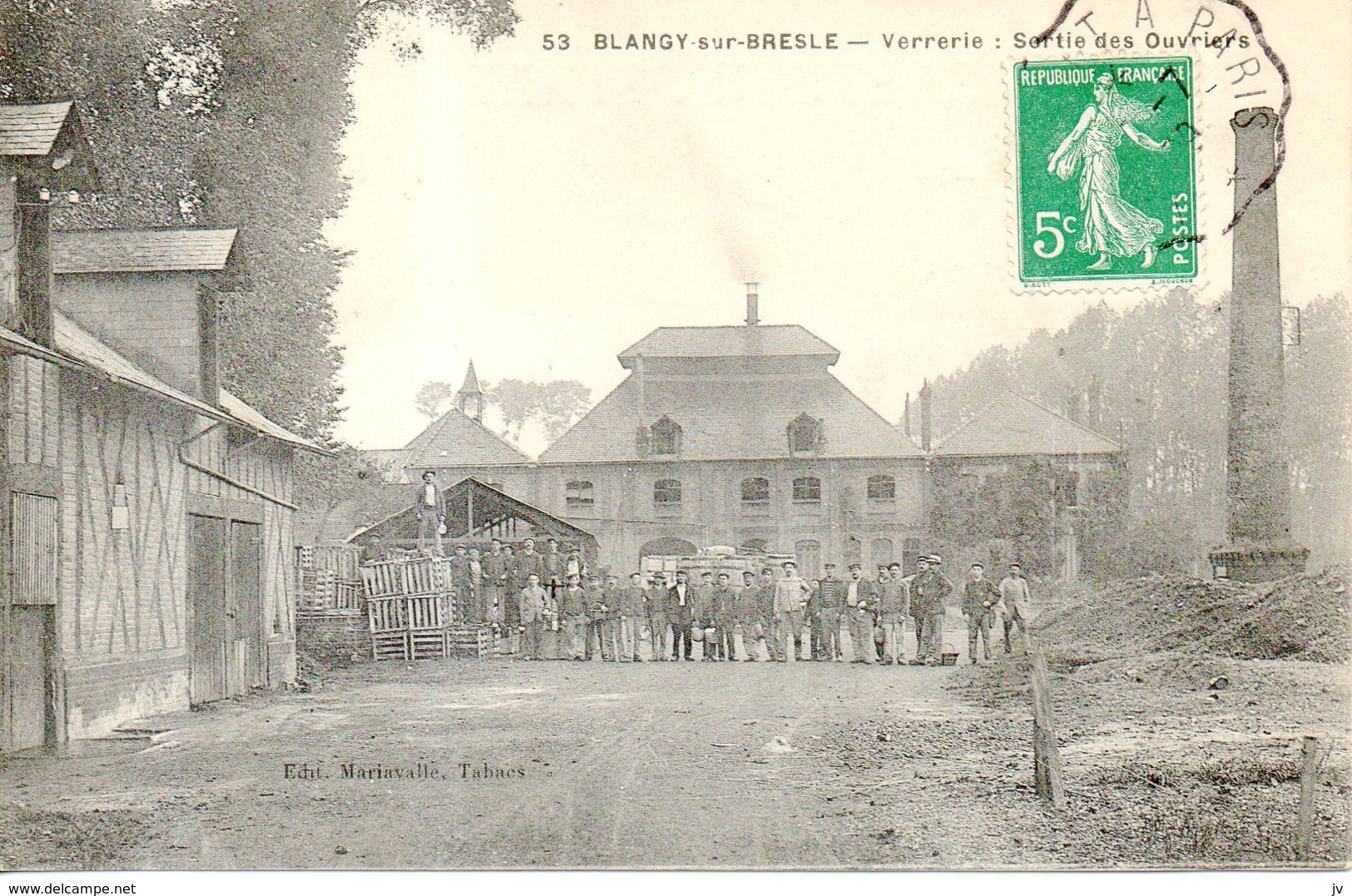 CPA - Blangy Sur Bresle - La Verrerie Sortie Des Ouvriers - - Blangy-sur-Bresle