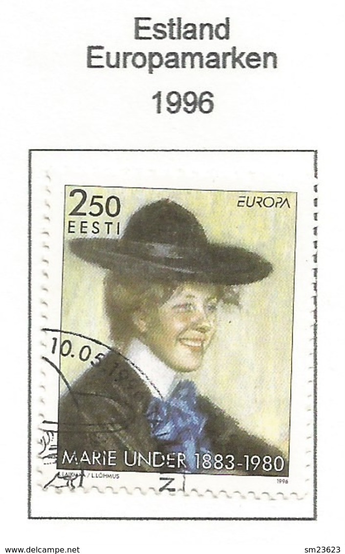 Estland / Eesti  1996  Mi.Nr. 279 , EUROPA CEPT - Berühmte Frauen - Gestempelt / Fine Used / (o) - 1996