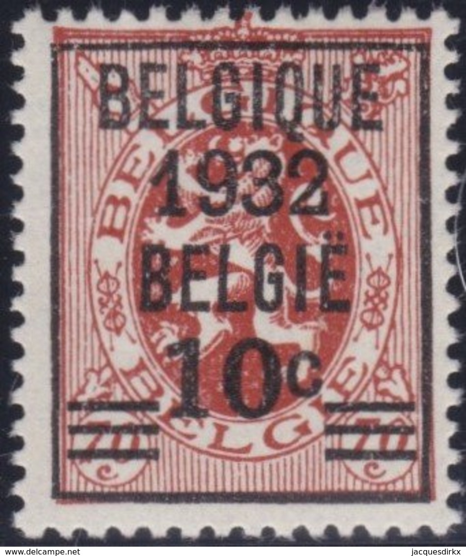 Belgie    .    OBP   .  334  .  *  .   Ongebruikt Met  Charnier    .  / .  Neuf Avec  Charniere - Nuovi