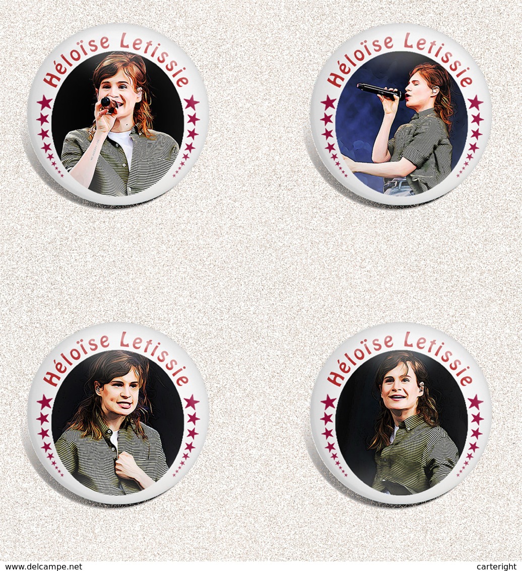 Héloïse Letissie Music Fan ART BADGE BUTTON PIN SET 1-3  (1inch/25mm Diameter) 105 X - Muziek