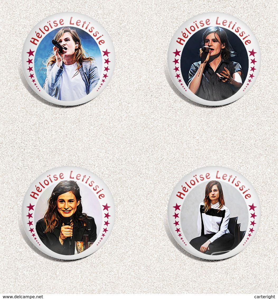 Héloïse Letissie music fan ART BADGE BUTTON PIN SET 1-3  (1inch/25mm diameter) 105 X