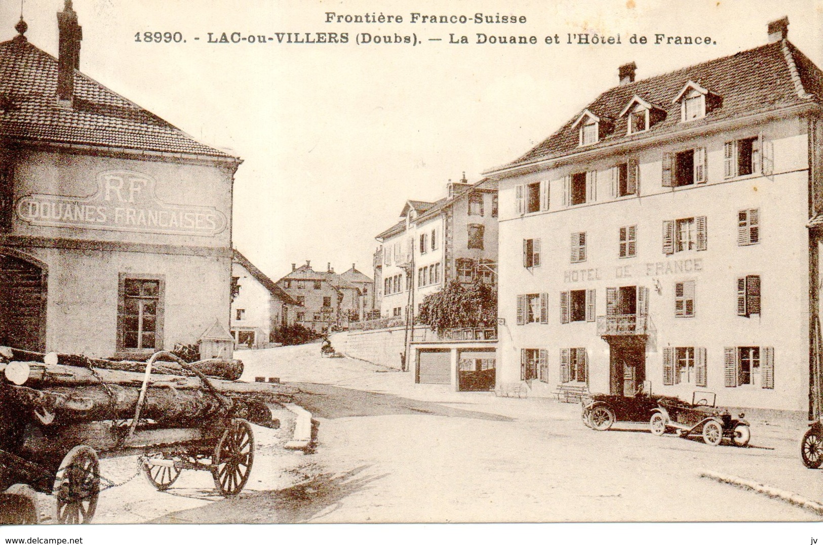 CPA - Lac De Villers - La Douane Et L'hotel De France - Autres & Non Classés