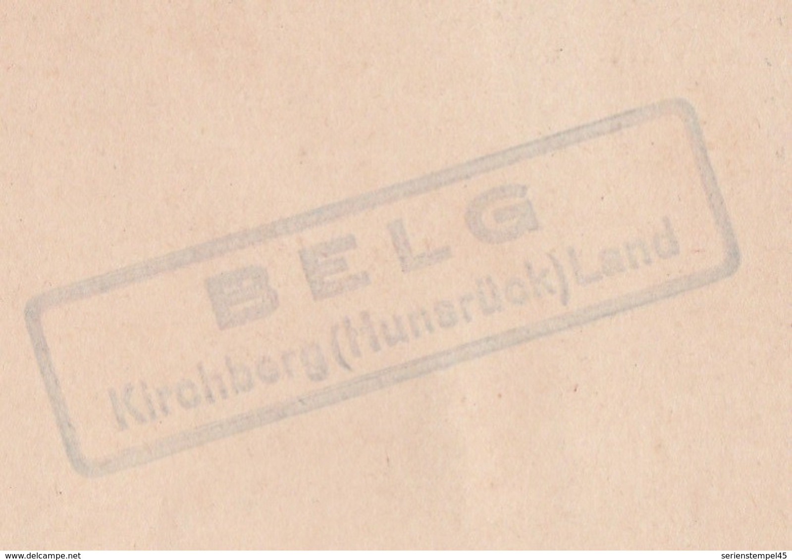 Deutsches Reich Karte Mit Landpoststempel Belg Kirchberg 1930 Lk Rhein Hunsrück - Briefe U. Dokumente