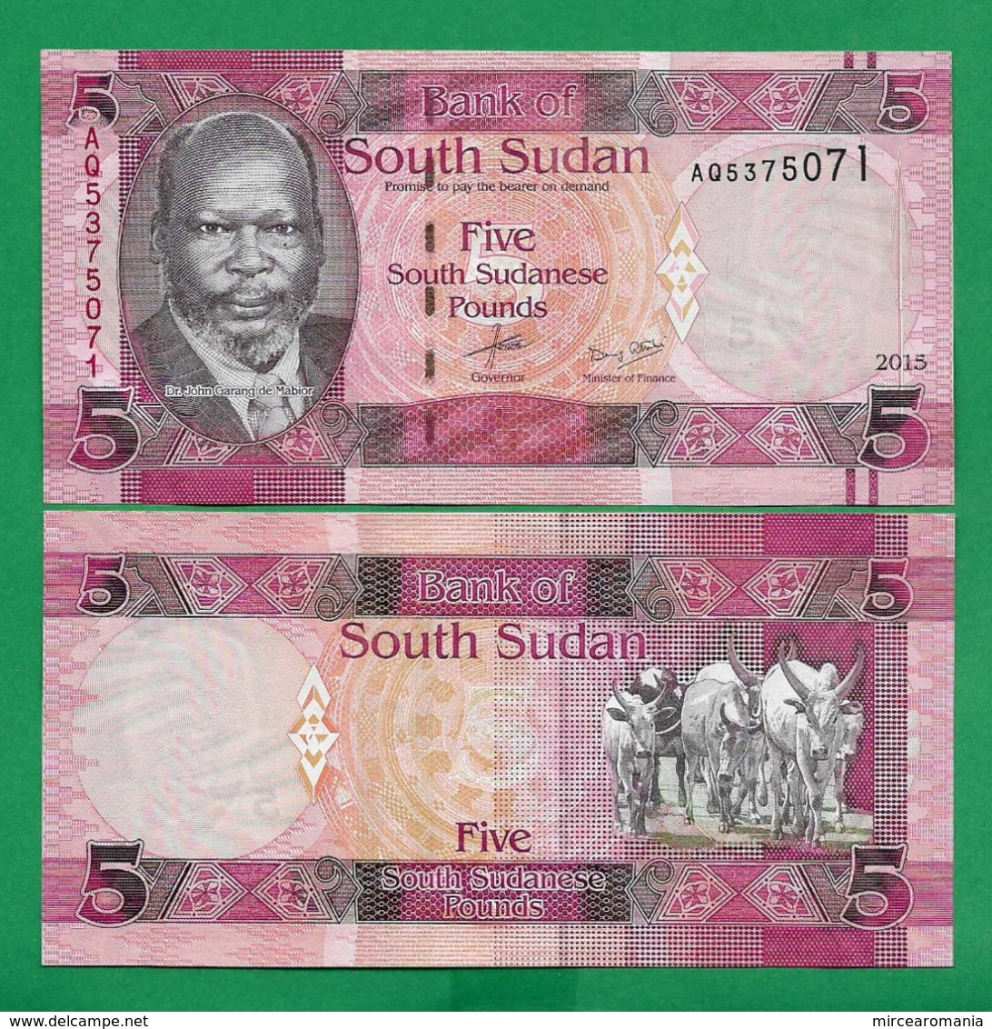 SOUTH SUDAN - 5 POUND - 2015 - UNC - Zuid-Soedan