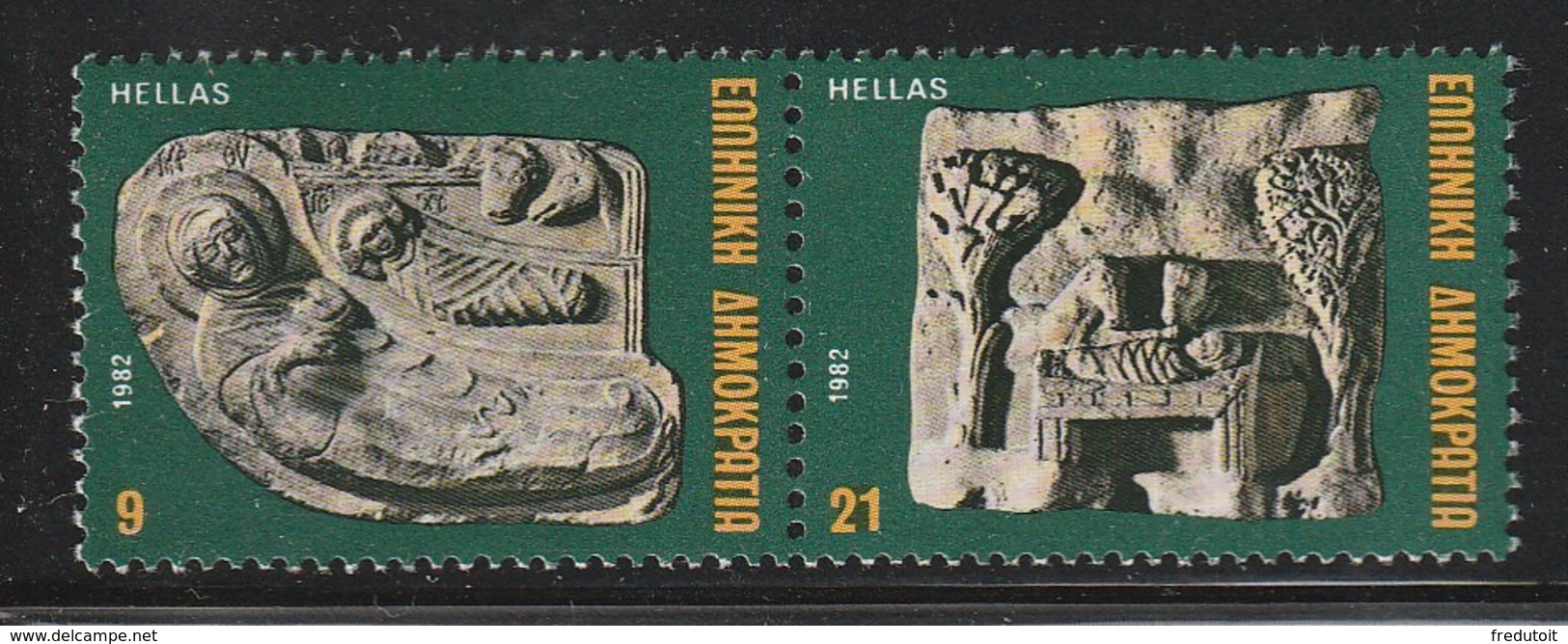 GRECE - N°1481/2 ** (1982) Noël - Neufs
