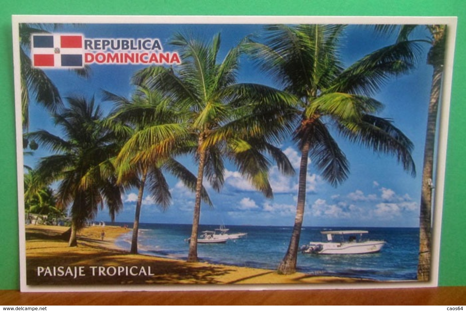 Republica Domenicana Tropical Landscape Beach  CARTOLINA Non Viaggiata - Repubblica Dominicana