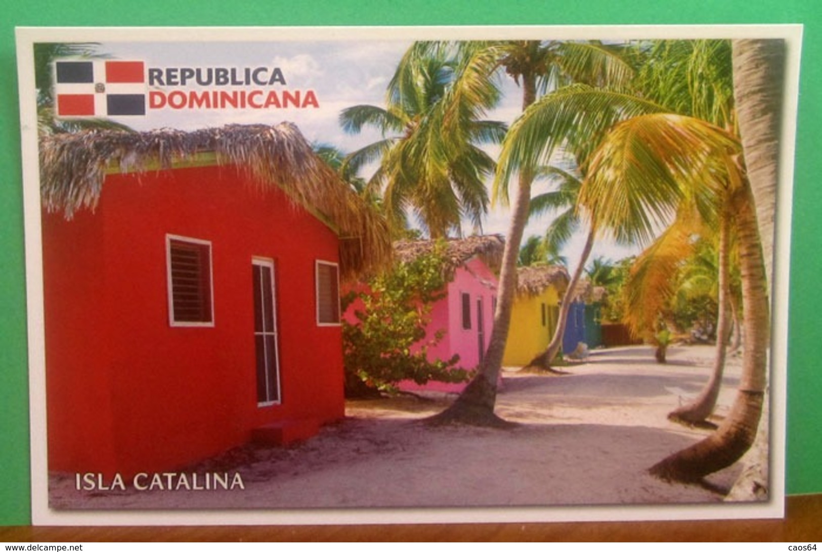 Republica Domenicana Isla Catalina Tipiacal House CARTOLINA Non Viaggiata - Dominicaine (République)