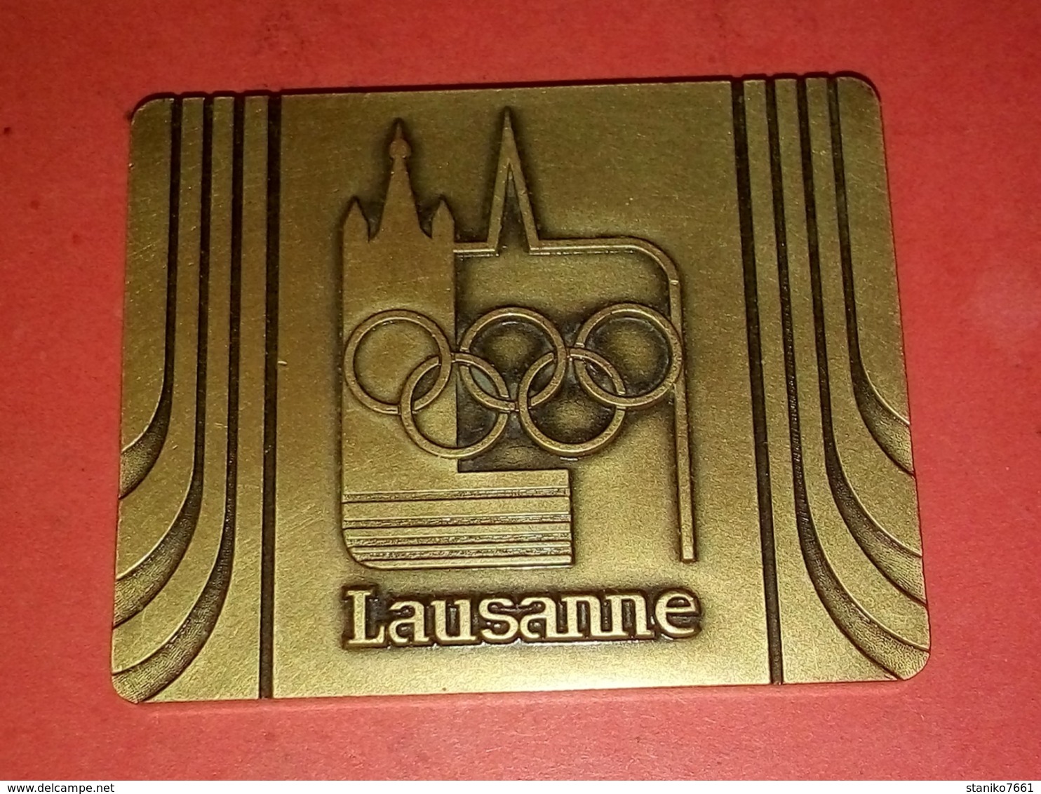 MÉDAILLE LAUSANNE Suisse CHÂTEAU DE VIDY SIÈGE DU CIO 1986 JEUX OLYMPIQUE Graveur HUGUENIN - Autres & Non Classés