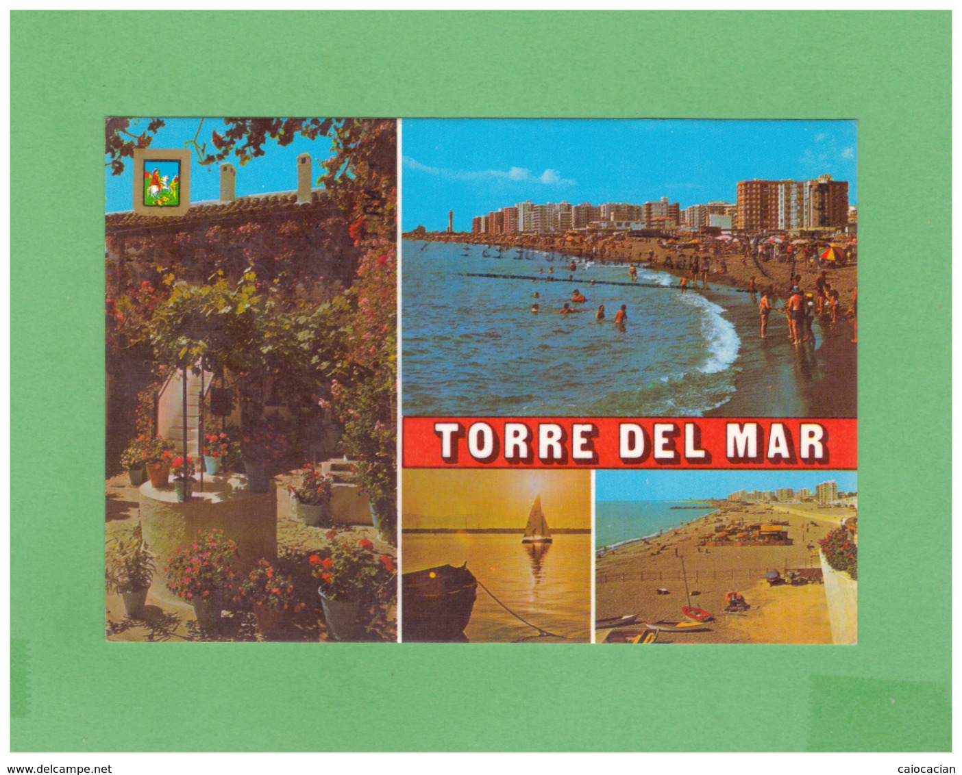 1996 ESPANA TORRE DEL MAR AIR MAIL POSTCARD WITH 1 STAMP TO SWISS - Cartas & Documentos