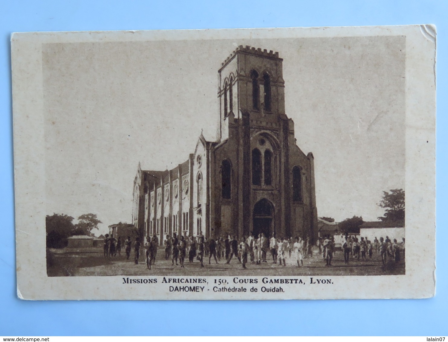 C. P. A. : BENIN, Dahomey : Cathédrale De OUIDAH, Missions Africaines Lyon - Benin