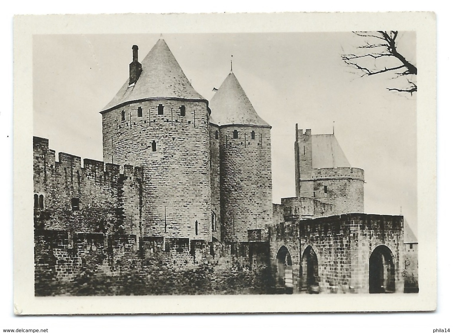 PHOTO / LA CITE DE CARCASSONNE / PORTE NARBONNAISE / 9 X 6,5 Cm - Lugares