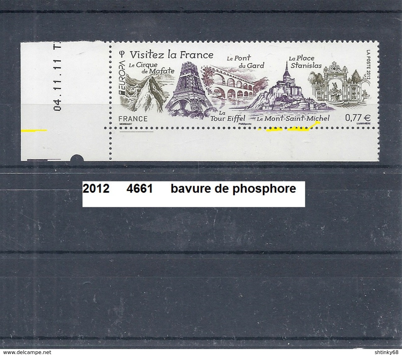 Variété De 2012 Neuf**  Y&T N° 4661 Bavure De Phosphore - Nuovi
