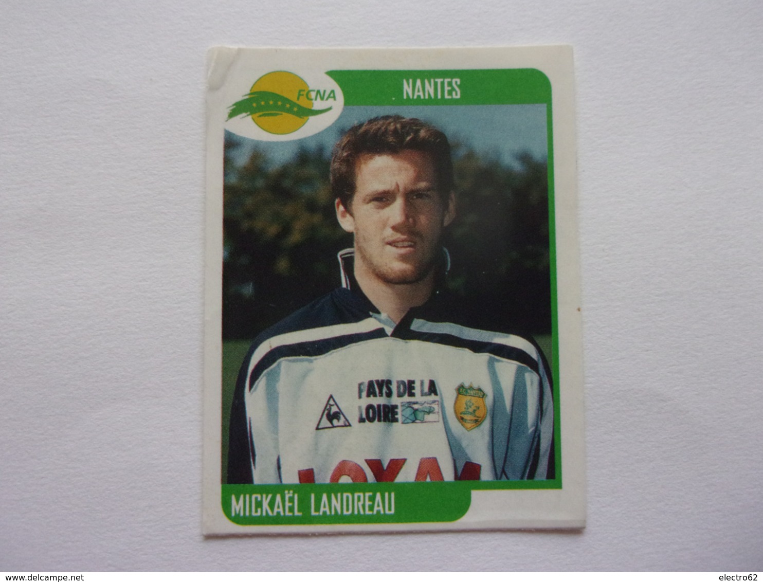 PANINI FOOT 2002 Championnat De France  N°262 Nantes FCNA Mickaël Landreau - Edition Française