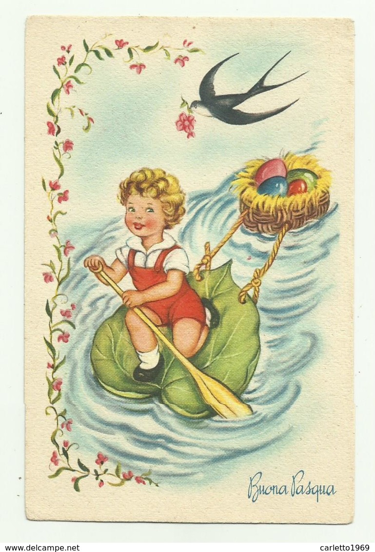 BUONA PASQUA 1954 VIAGGIATA FP - Ostern