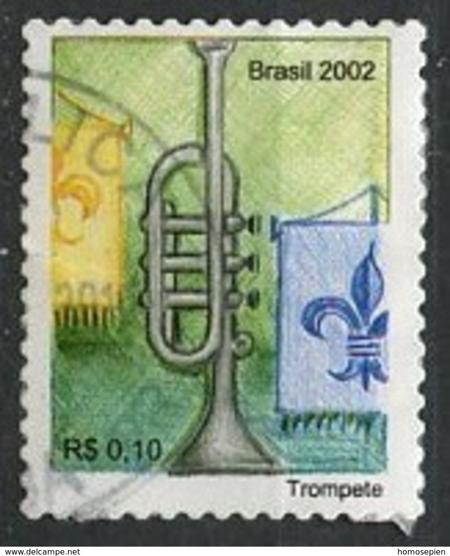 Brésil - Brasilien - Brazil 2005 Y&T N°2814a - Michel N°3249 (o) -  0,10r Trompette - Dentelé 12 - Gebraucht