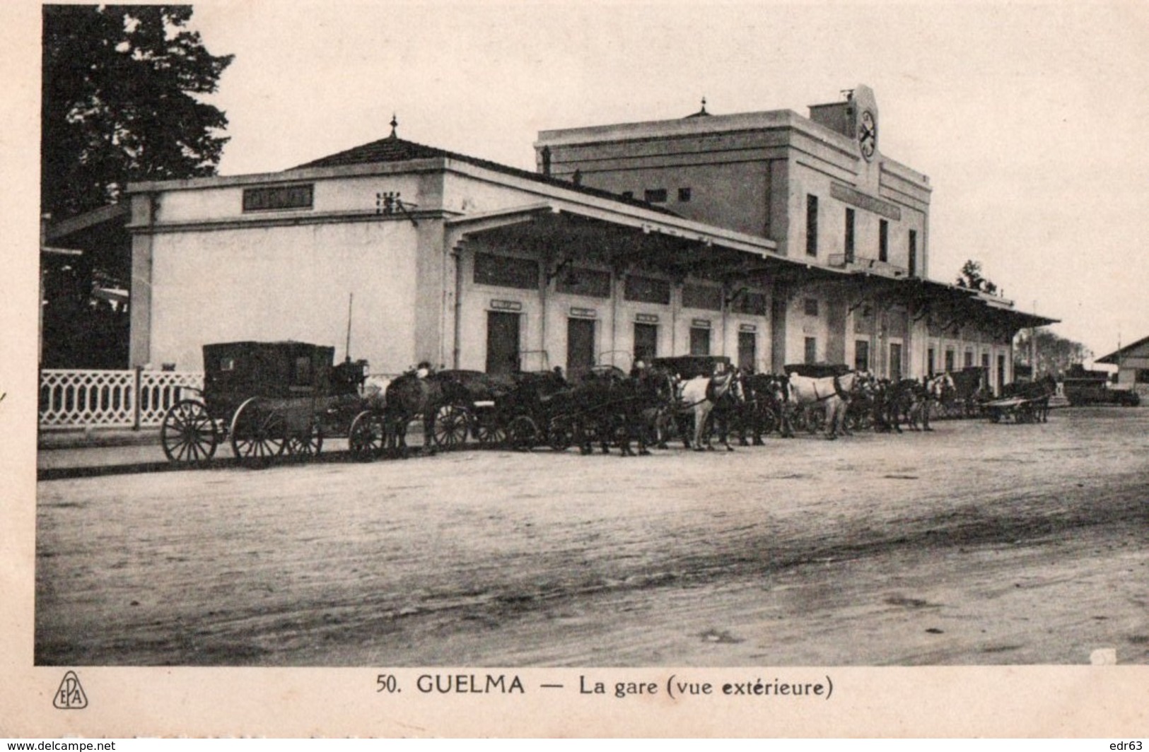 Algérie > Villes > Guelma La Gare Vue Exterieure - Guelma