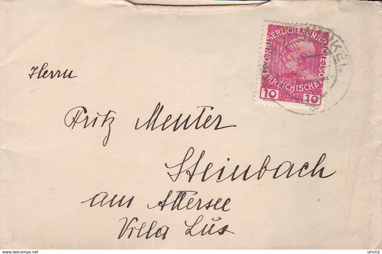 Brief Tribuswinkel Nach Steinbach Am Attersee - Ca. 1910 (43358) - Briefe U. Dokumente