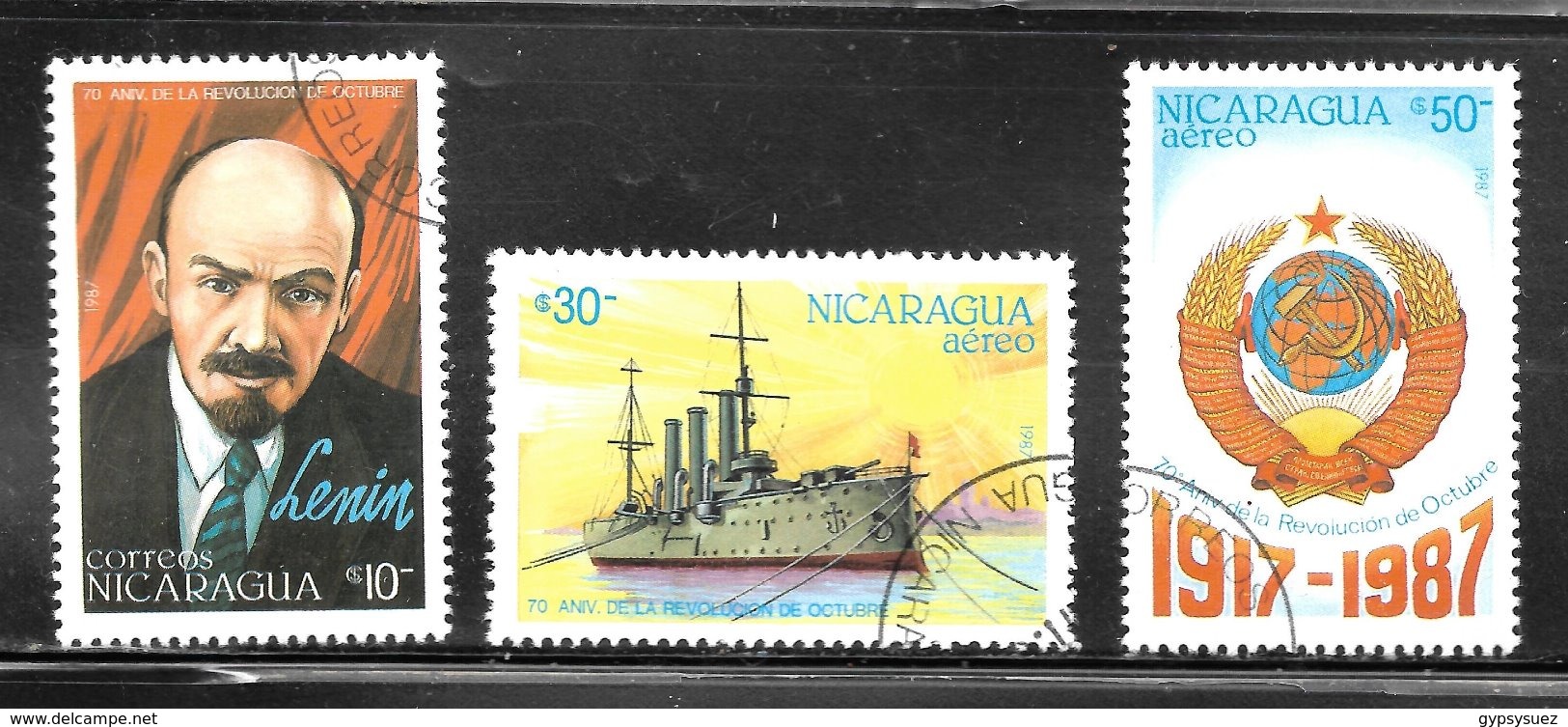 Nicaragua 1987 SC# 1668-1670 - Nicaragua